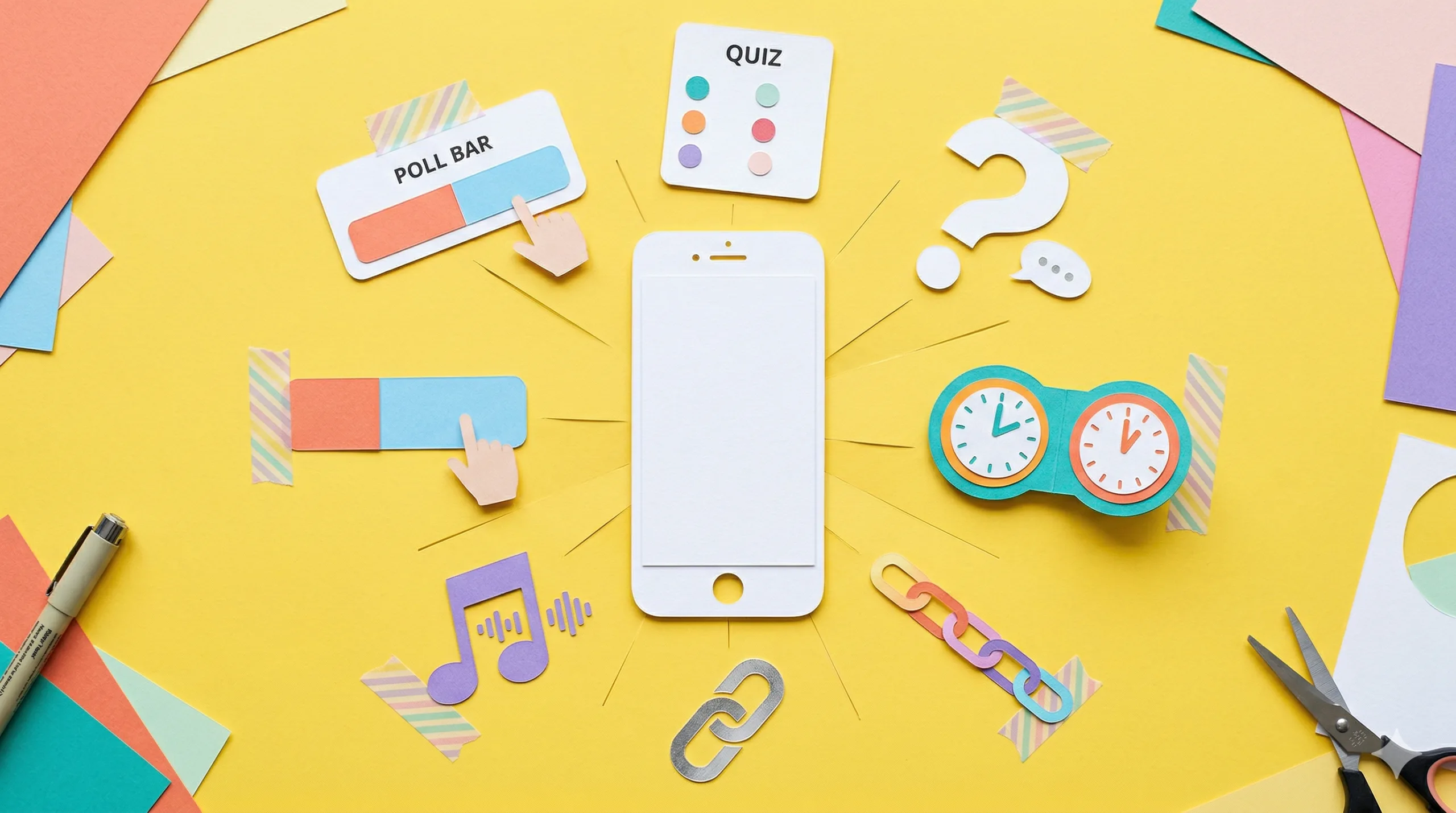 想让 IG Stories 更有互动？给 AI 视频加上互动贴纸
