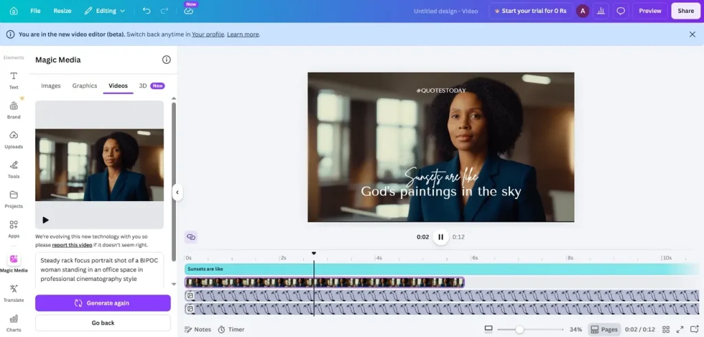 Создавайте видео по нескольким шаблонам Canva