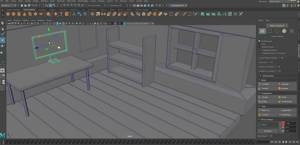 загрузите изображение и моделируйте инструментами Autodesk Maya