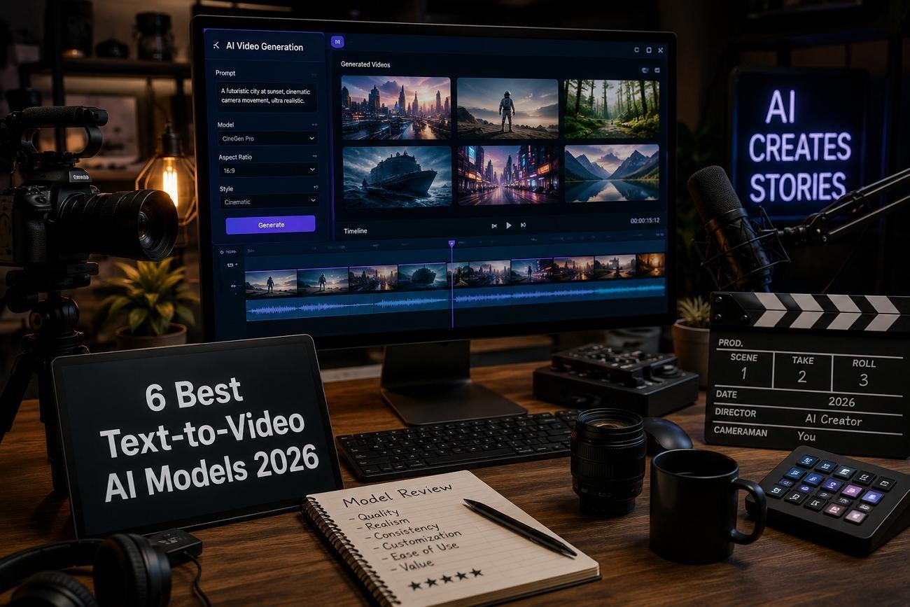 6 Best Text-to-Video AI Models Compared for 2026