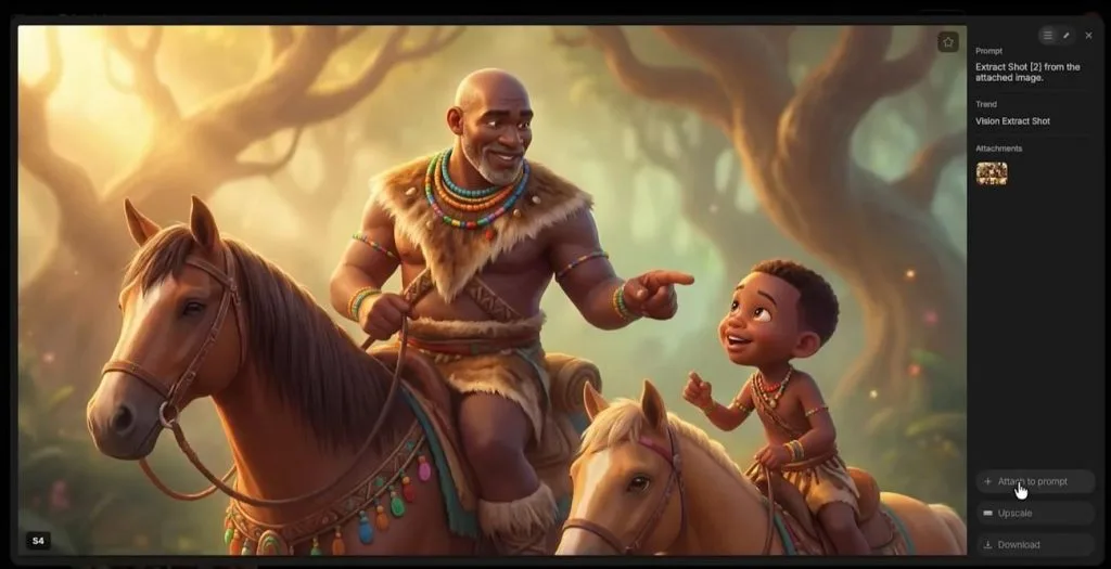 preview animated movie scenes with characters