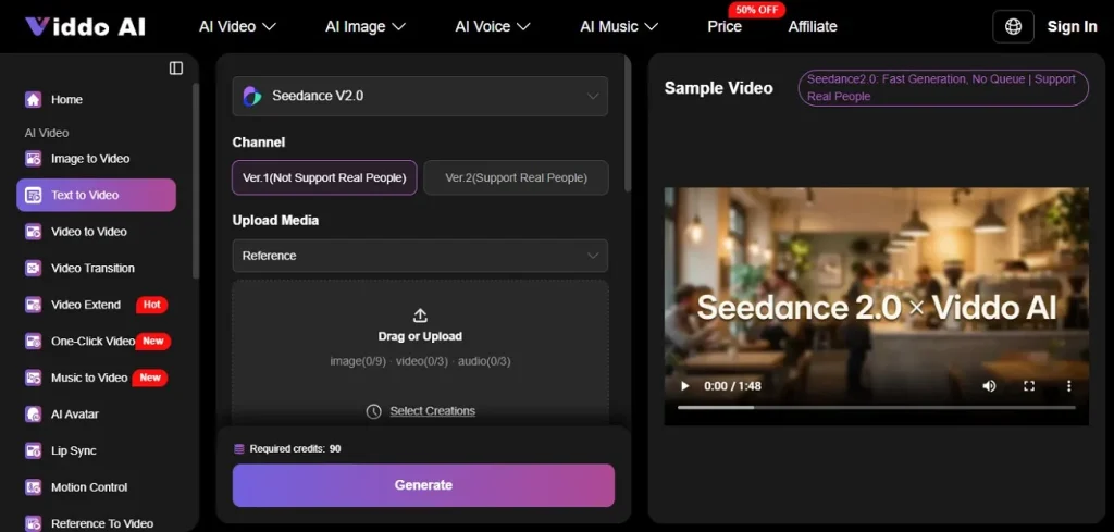 Самый дешёвый видеогенератор Viddo AI