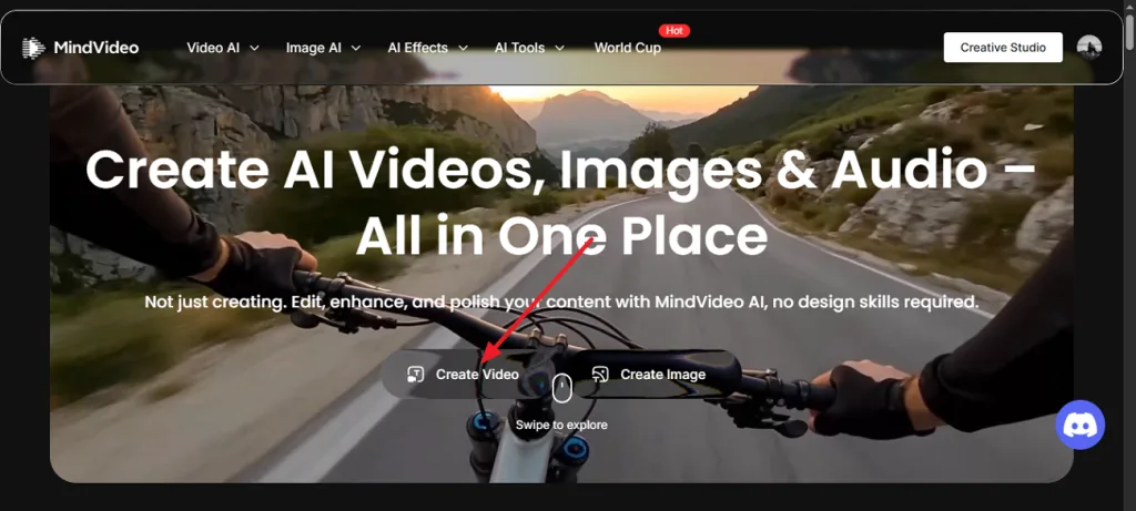Выбрать Create Video на главной