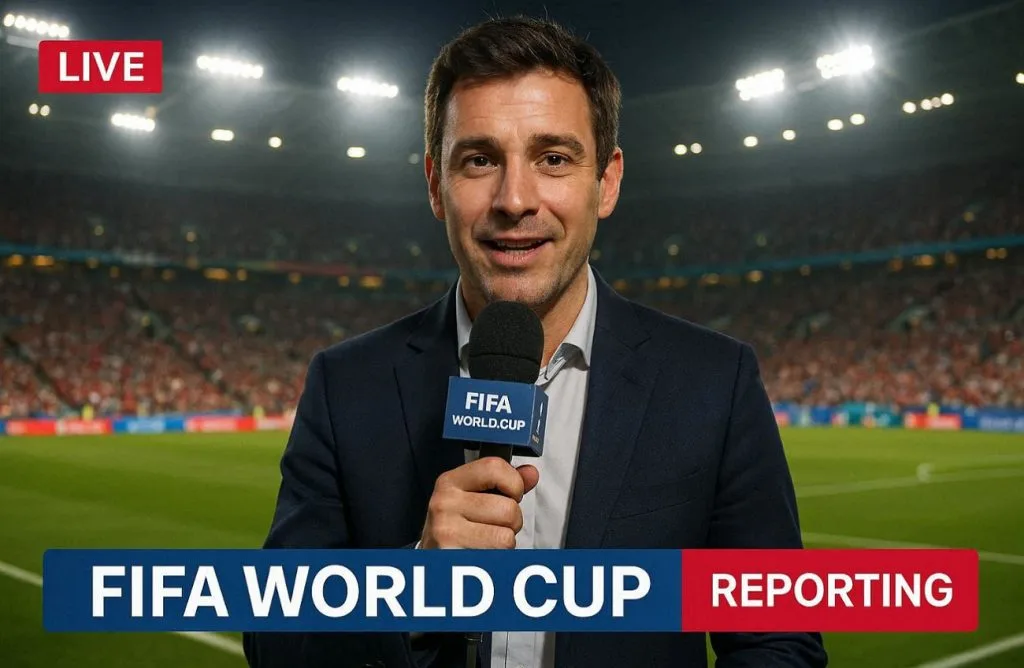 Репортёр в прямом эфире FIFA