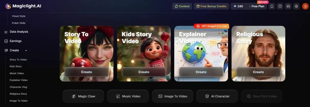 альтернатива Dreamina — MagicLight AI