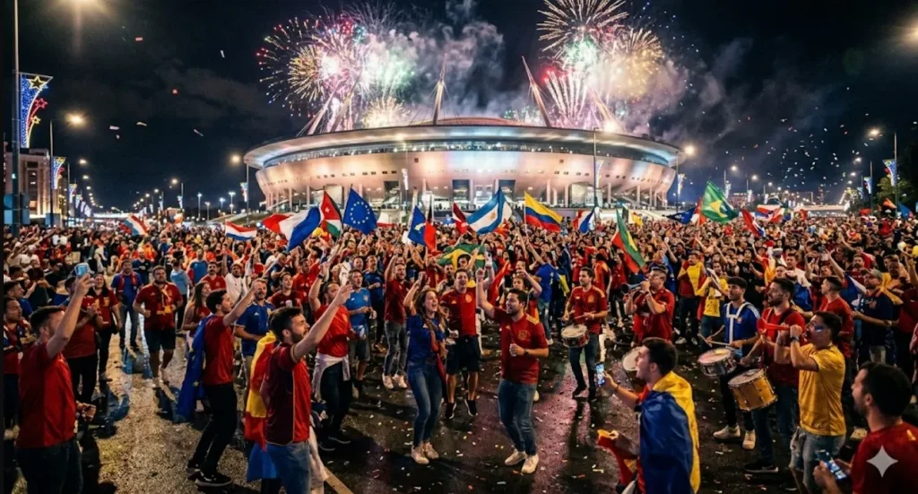 Fan feiert einen FIFA-Sieg