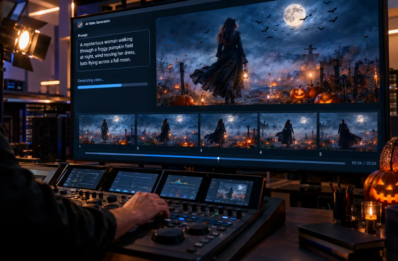 create spooky clips for social media