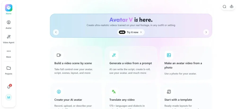 многоязычный инструмент видео с аватаром HeyGen