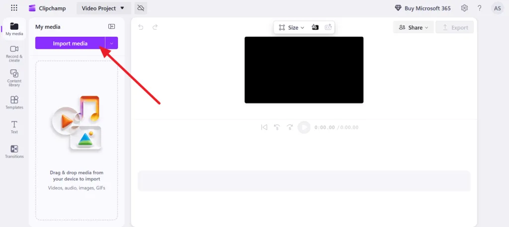 add mp3 and image into clipchamp