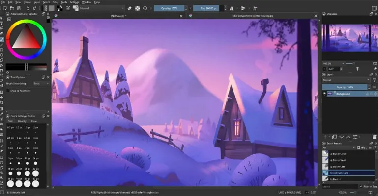 делать анимационные видео в Krita