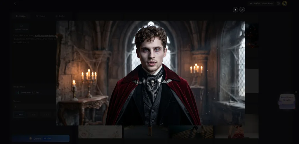 preview halloween portrait before saving