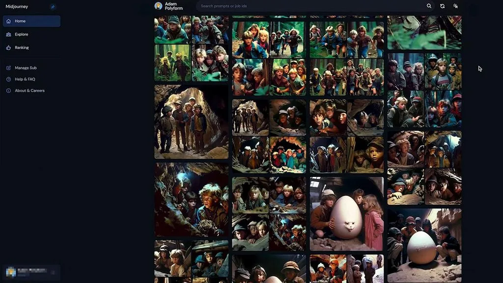 cinematic concept frames in gallery