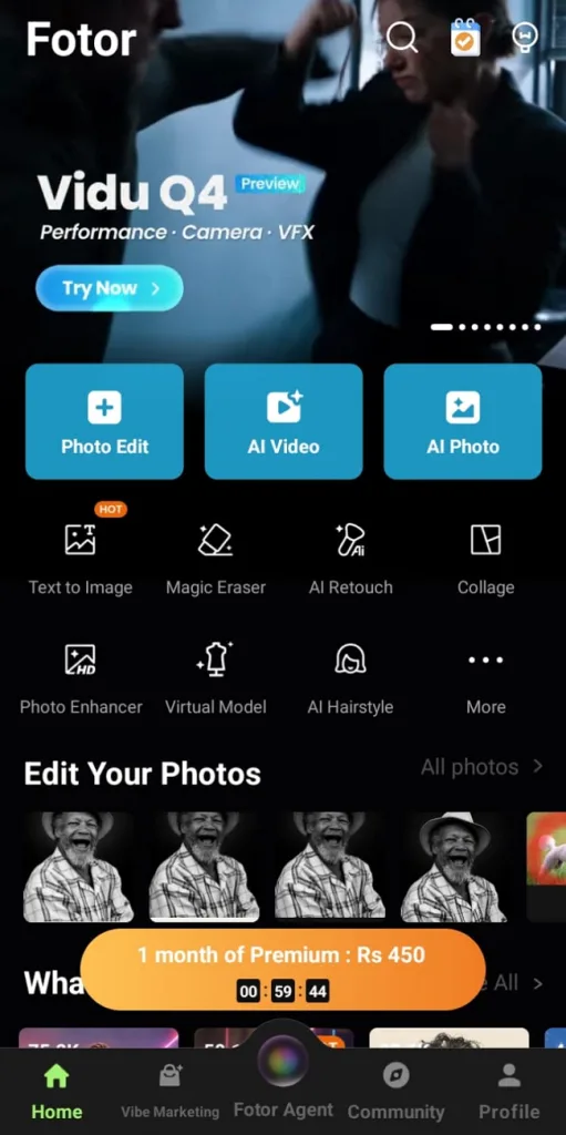 browse fotor image enhancement features