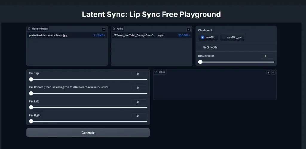Совмещение голоса и губ в LatentSync