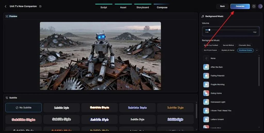 add soundtrack and readable captions