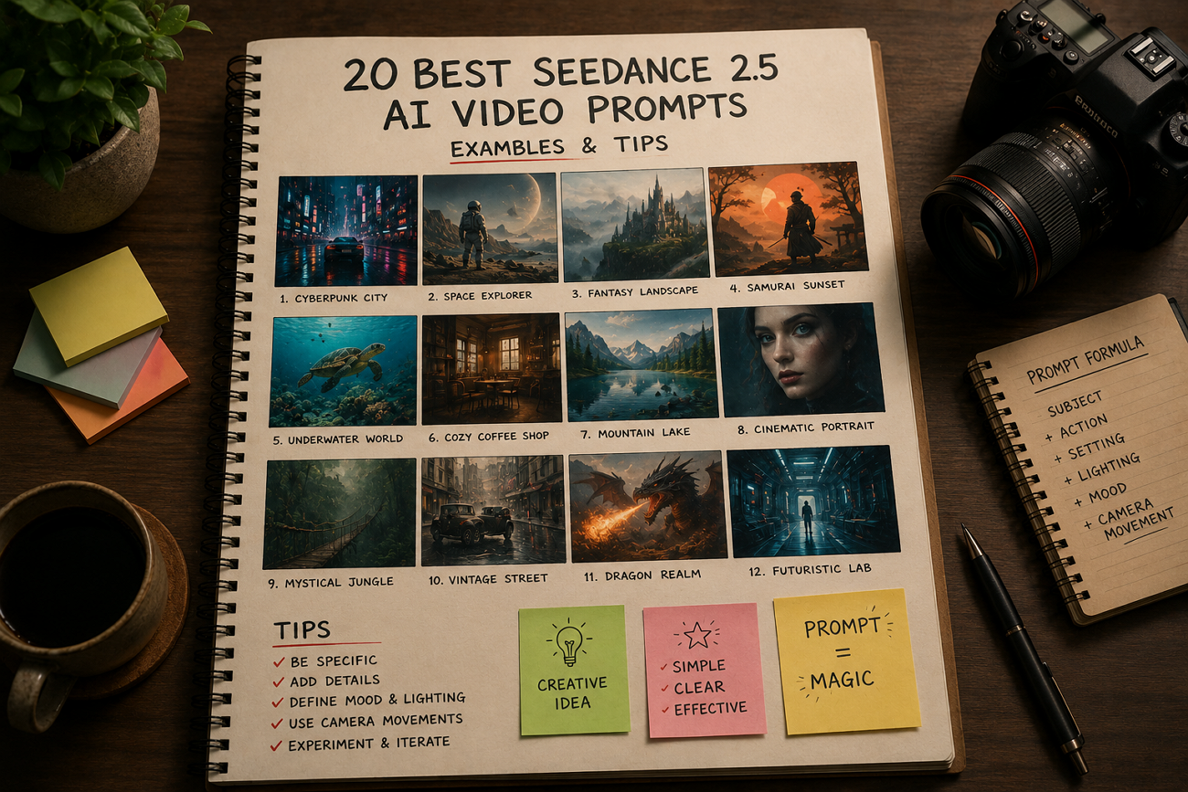 Top 20 Seedance 2.5 AI Video Prompts to Try