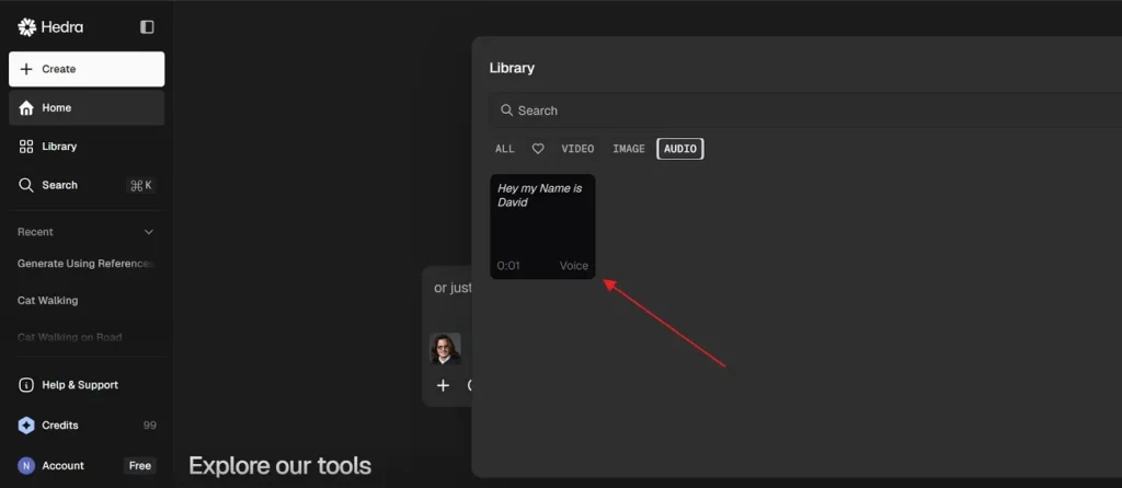 Generar vídeo de lip-sync en Hedra AI