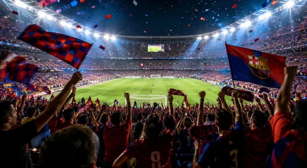 Prompt für Stadionatmosphäre