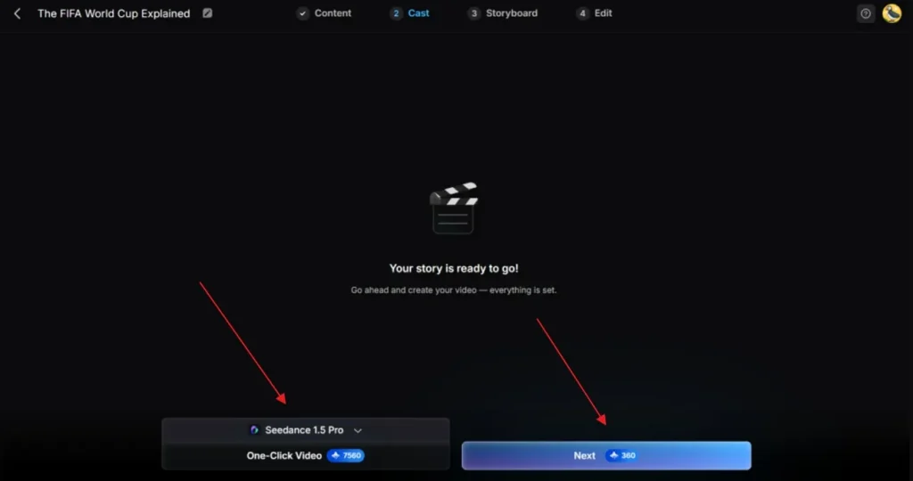 Генерация видео в один клик в MagicLight AI