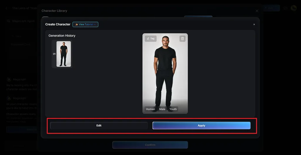 choose to save or edit the avatar