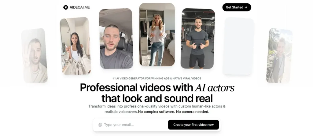 Главная страница Video AI ME